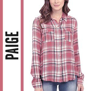 PAIGE | 'Mya' Mesa Rose Plaid Shirt